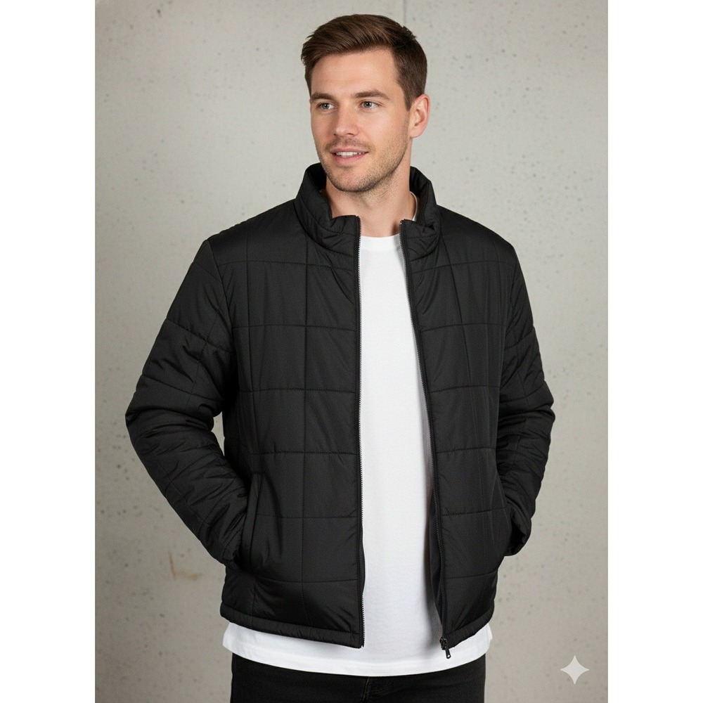 Calvin Klein Mens XL Black 3 in 1 Water Resistant Quilted Puffer Jacket